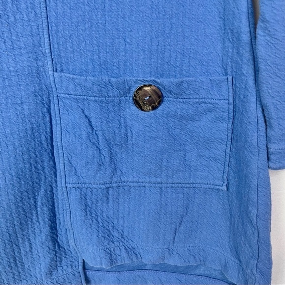 Soft Surroundings Blue Cowl Neck Long Sleeve Tunic S - Picture 4 of 4